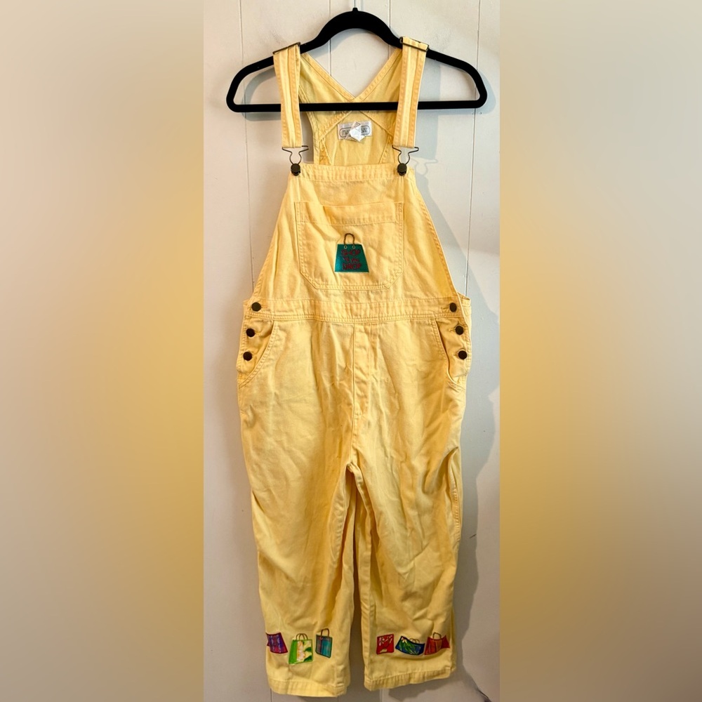 Yellow Women's Denim Overalls